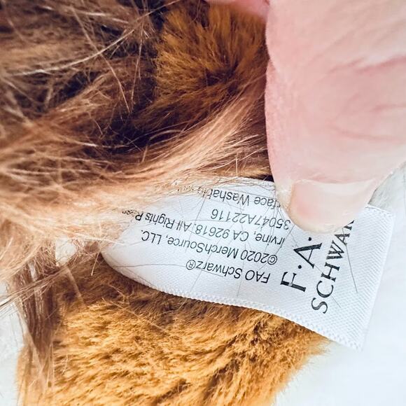 FAO SCHWARZ Brown & White PINTO HORSE 14" Plush Stuffed Animal Toy - Picture 9 of 10